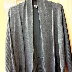 AVENUE Gray tunic cardigan NEVER WORN